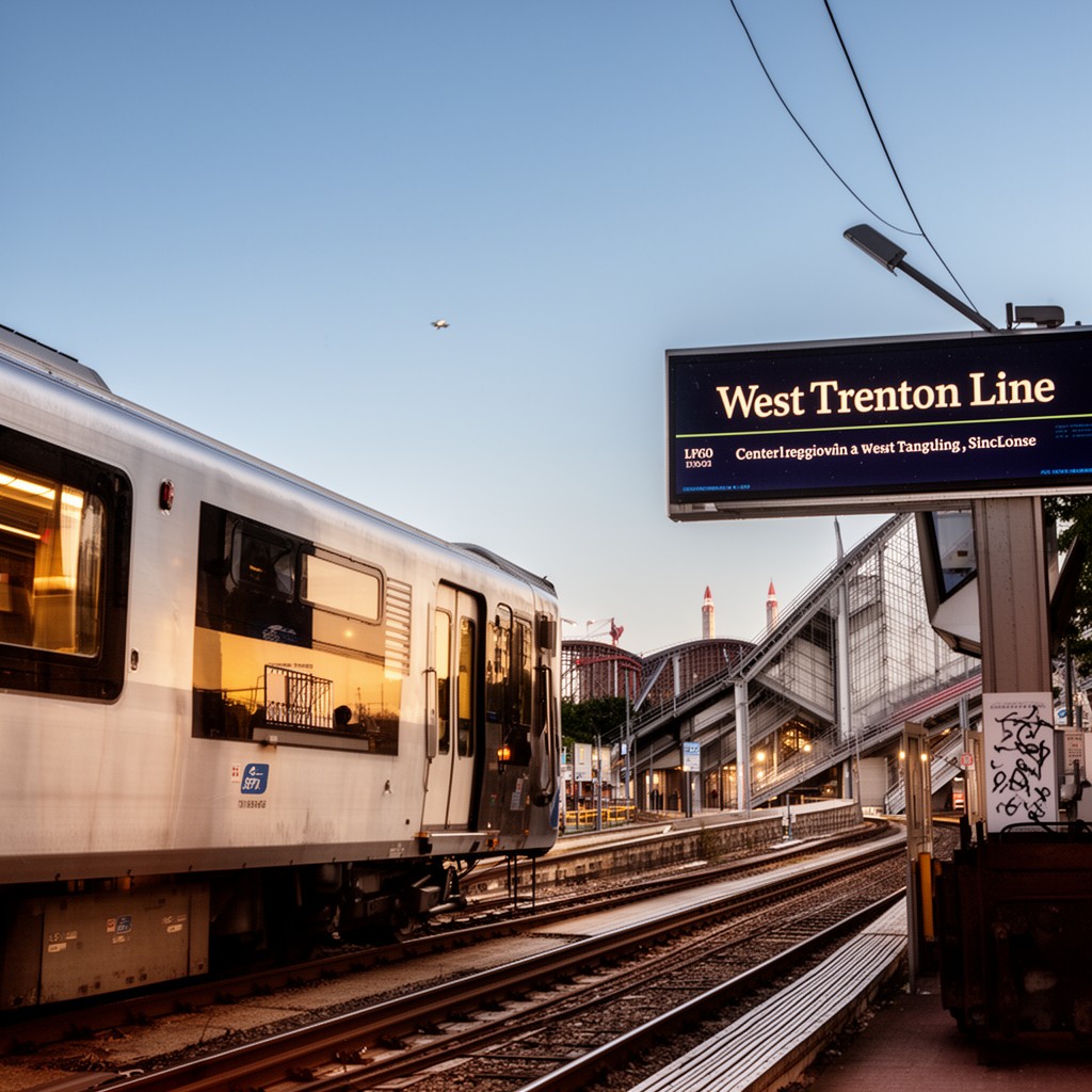 AI-generated illustration of West Trenton Line