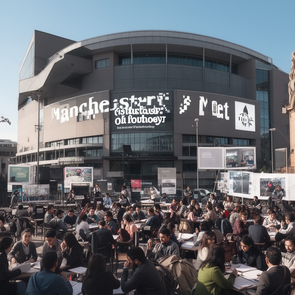 AI-generated illustration of Manchester Met