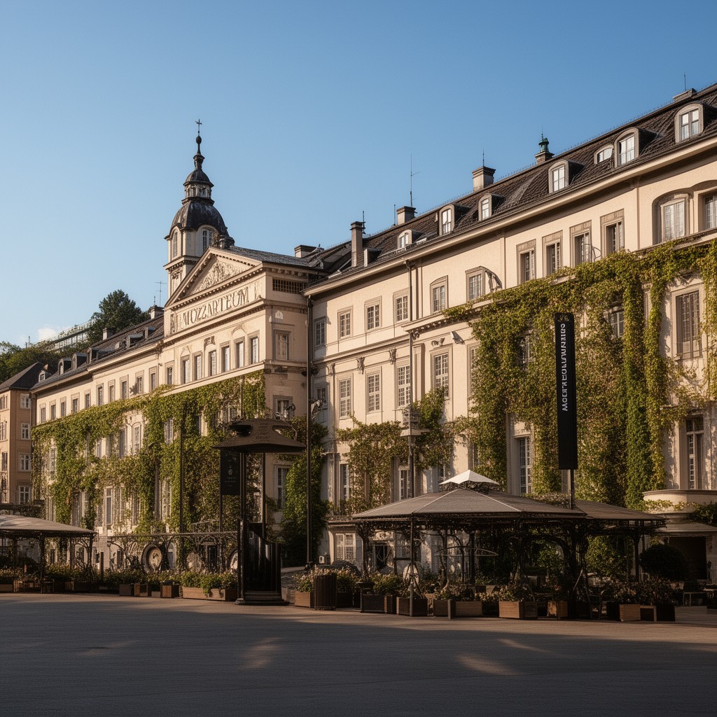 AI-generated illustration of Mozarteum University Salzburg
