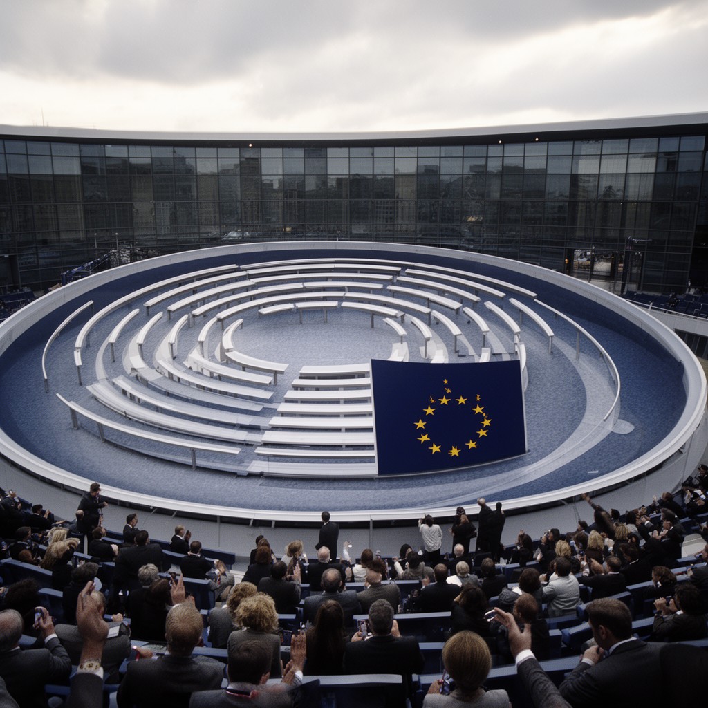 AI-generated illustration of European Parliament