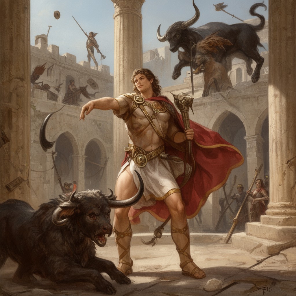 AI-generated illustration of Theseus
