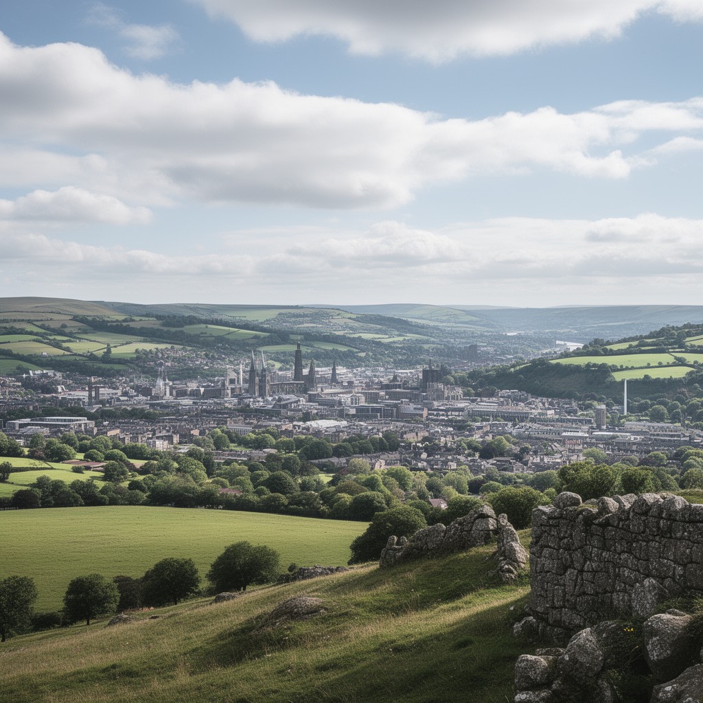 AI-generated illustration of South Yorkshire