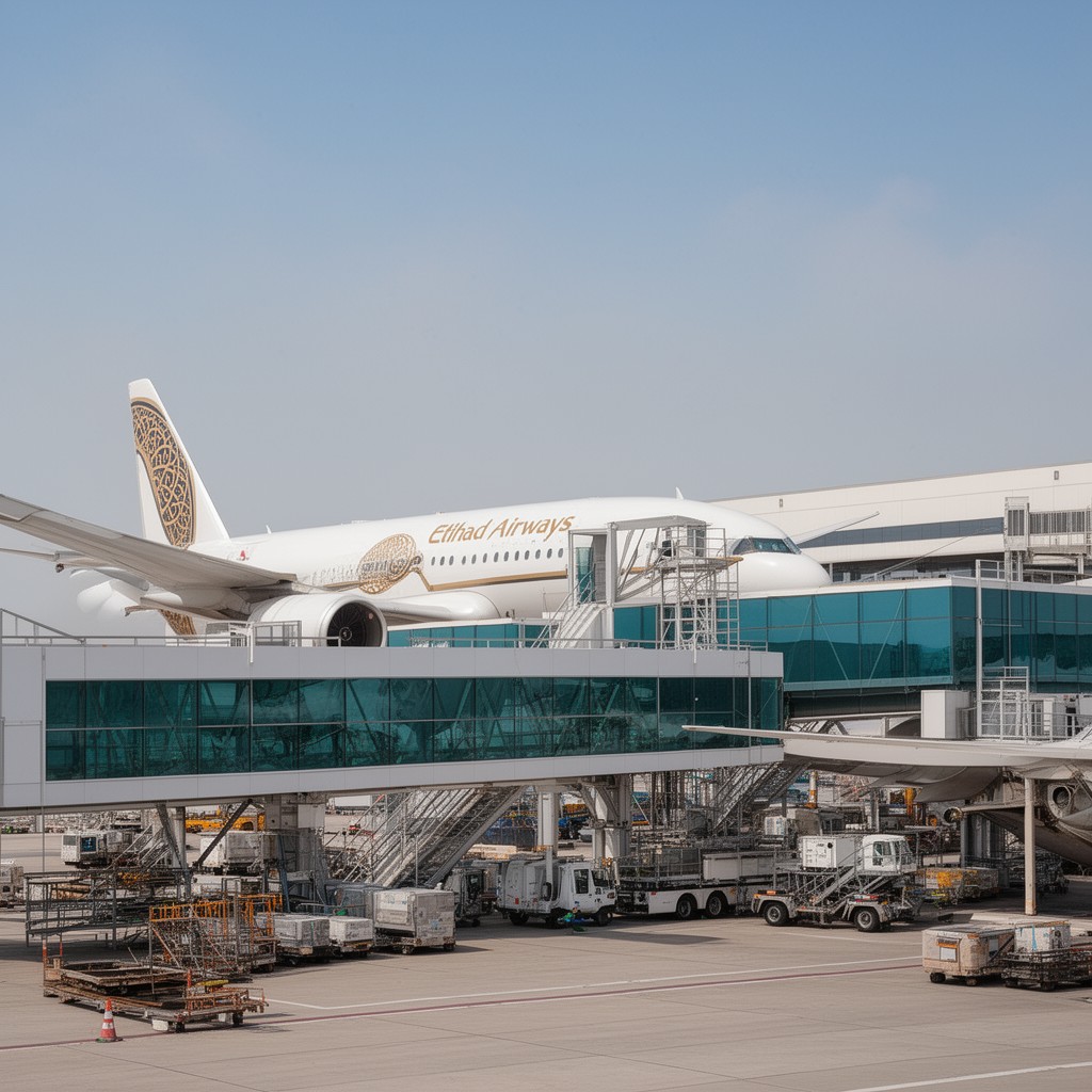 AI-generated illustration of Etihad Airways