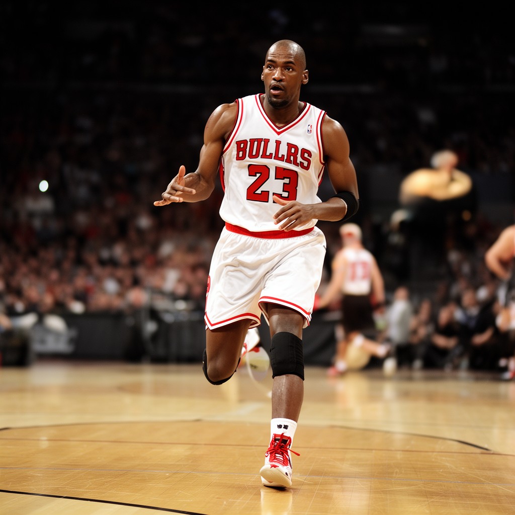 AI-generated illustration of Michael Jordan