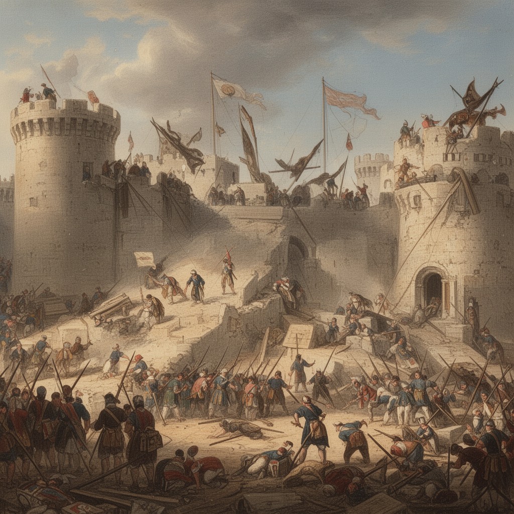 AI-generated illustration of Siege of Acre