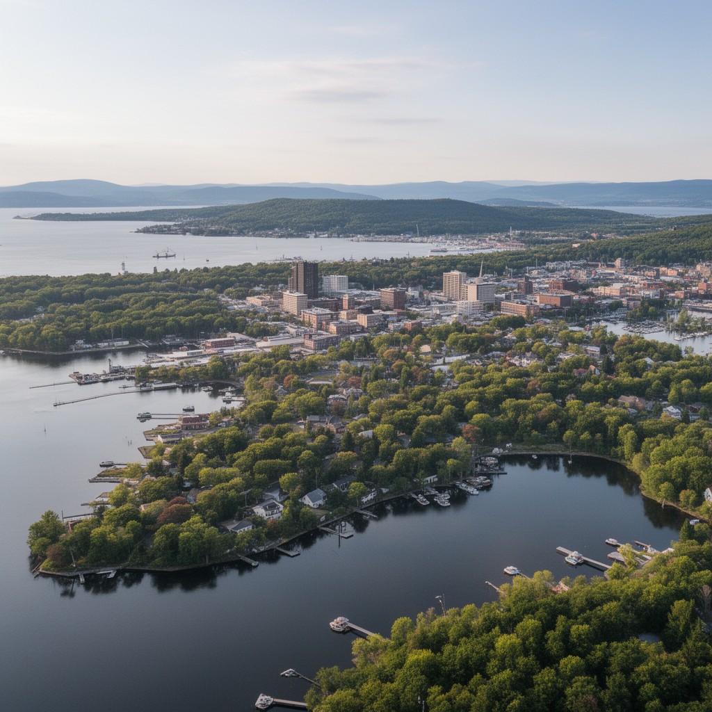 AI-generated illustration of Cumberland County, Maine