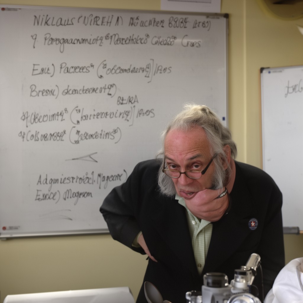 AI-generated illustration of Niklaus Wirth