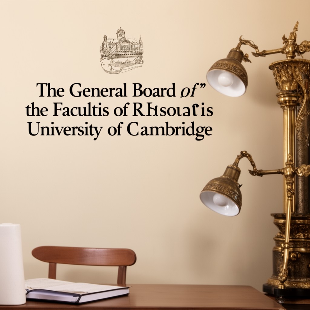 AI-generated illustration of General Board of the Faculties, University of Cambridge
