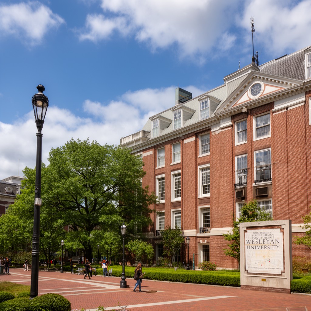 AI-generated illustration of Wesleyan University