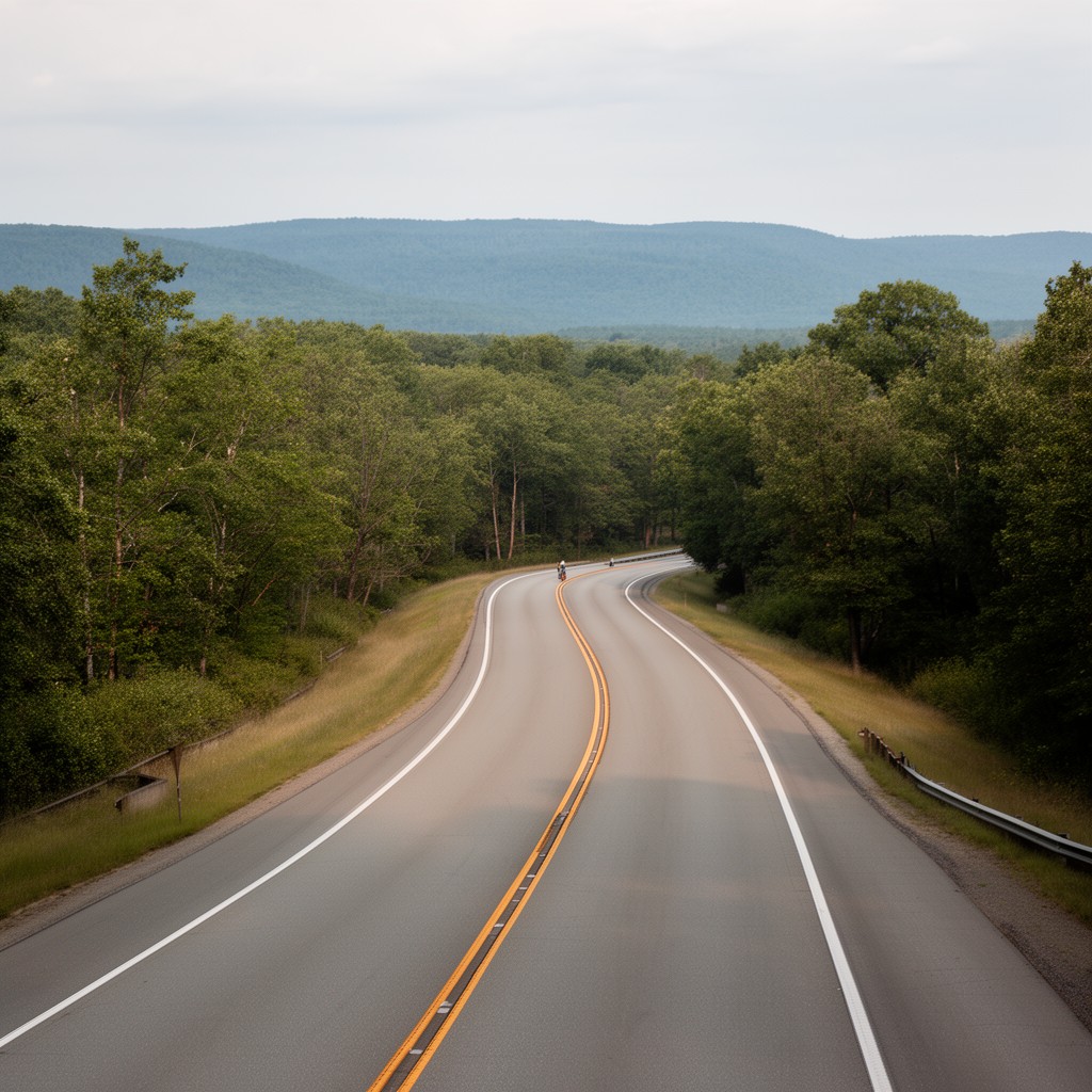 AI-generated illustration of Massachusetts Route 2