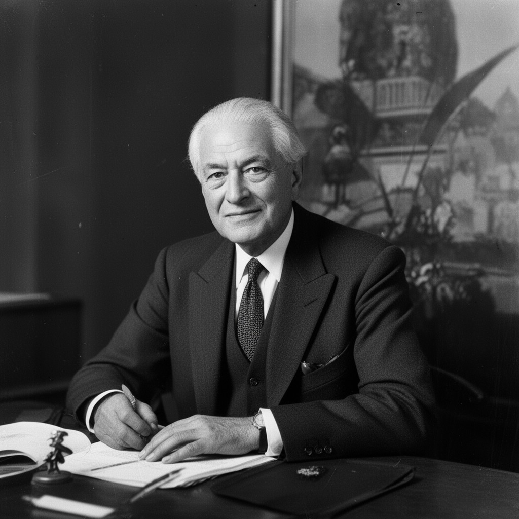 AI-generated illustration of Bernard M. Baruch