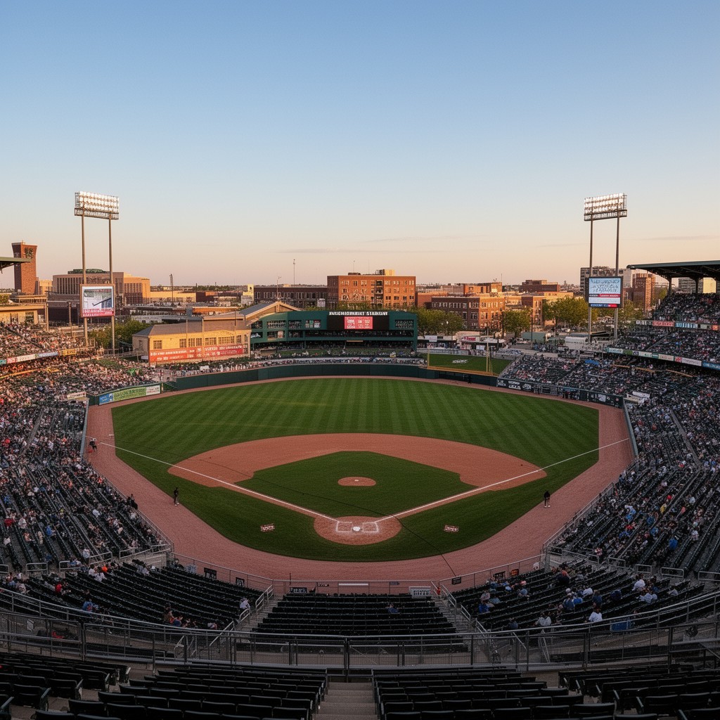AI-generated illustration of Johnny Rosenblatt Stadium