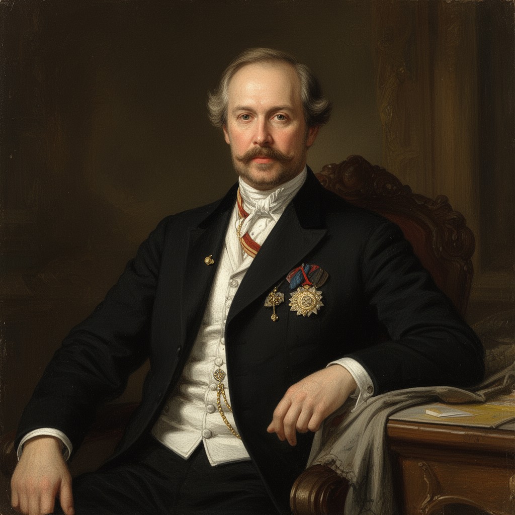 AI-generated illustration of Jonkheer Carel Herman Aart van der Wijck