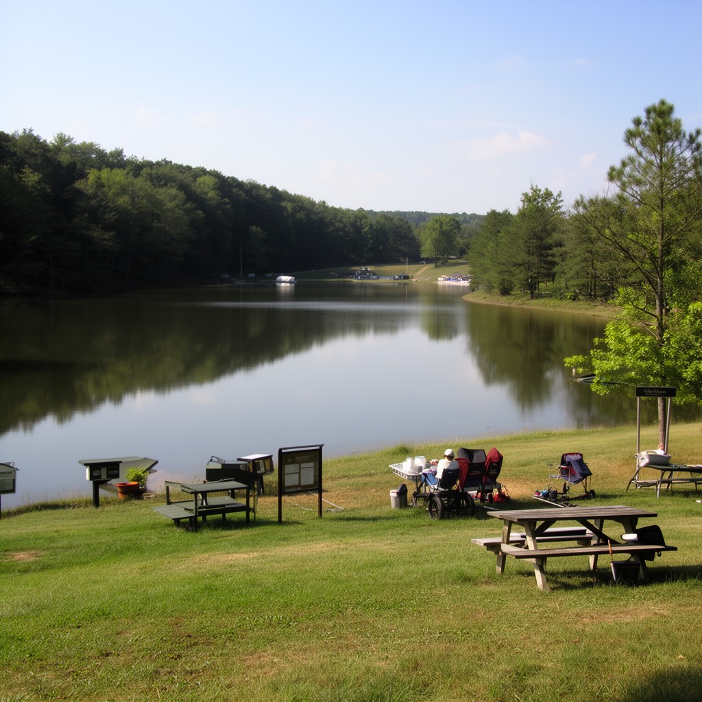 AI-generated illustration of Buck Creek State Park