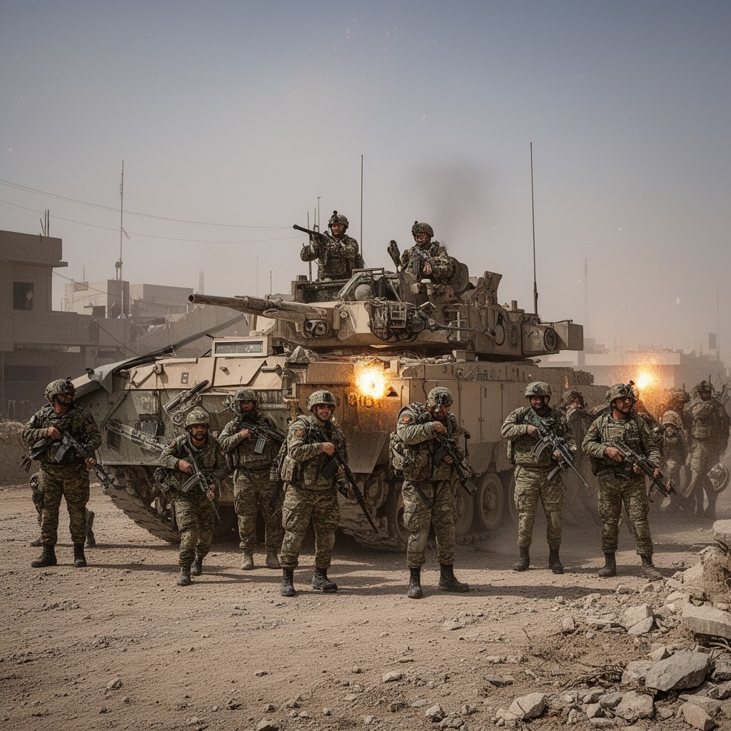 AI-generated illustration of Operation Phantom Fury