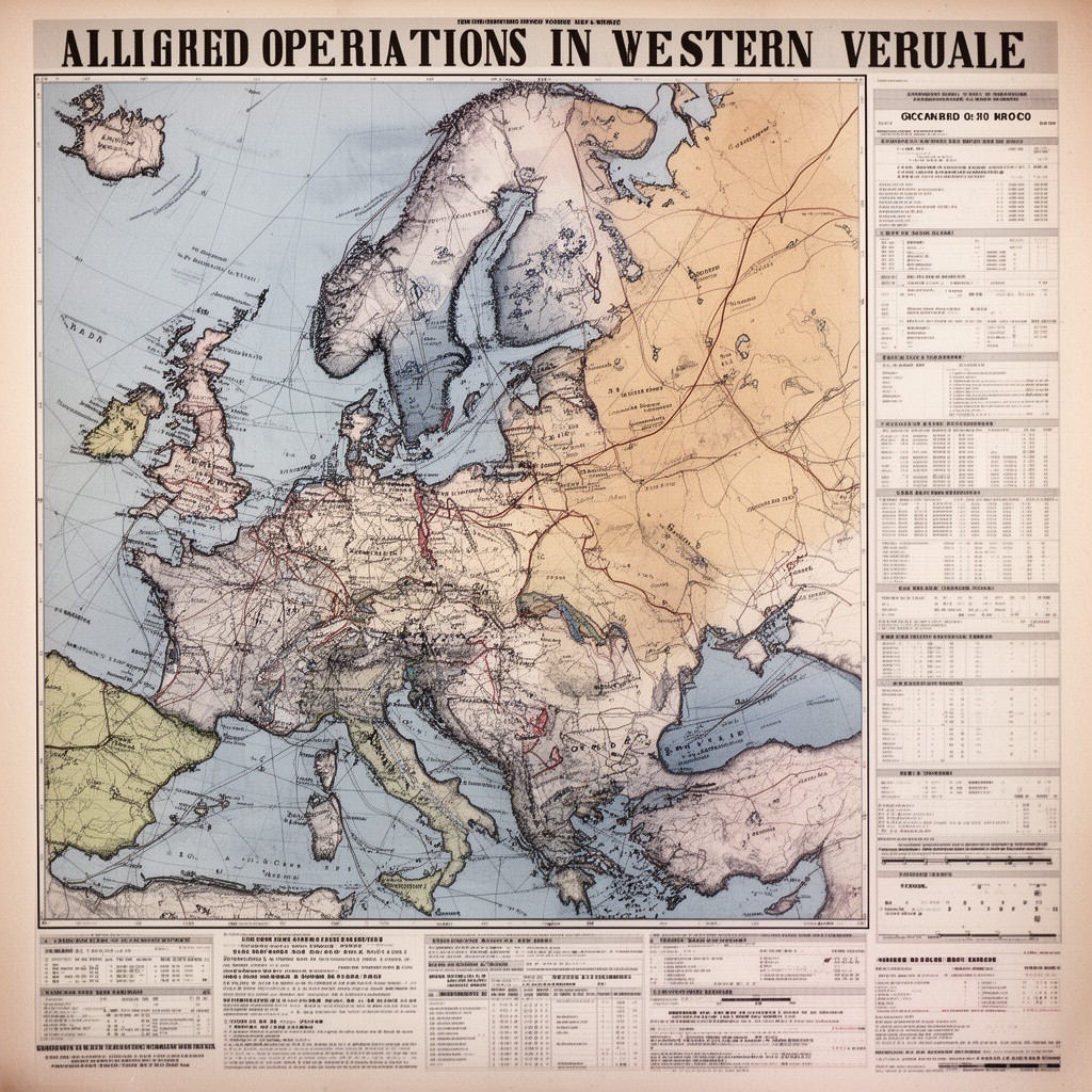 AI-generated illustration of Allied operations in Western Europe