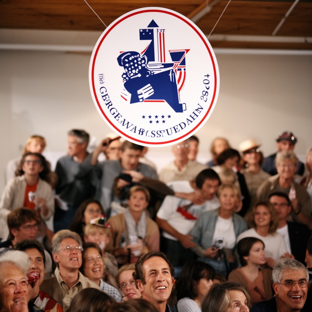AI-generated illustration of George W. Bush 2004 presidential campaign