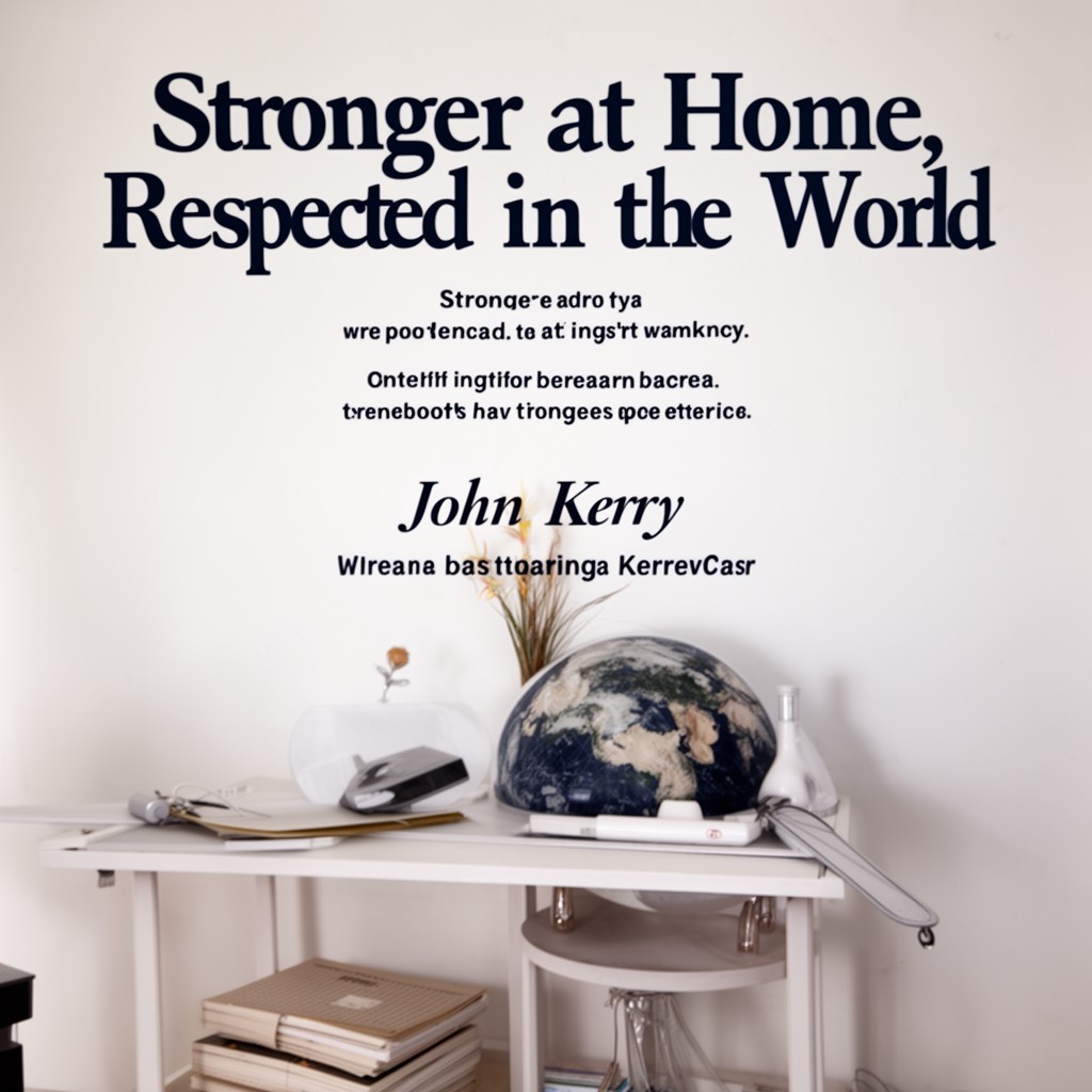 AI-generated illustration of Stronger at Home, Respected in the World