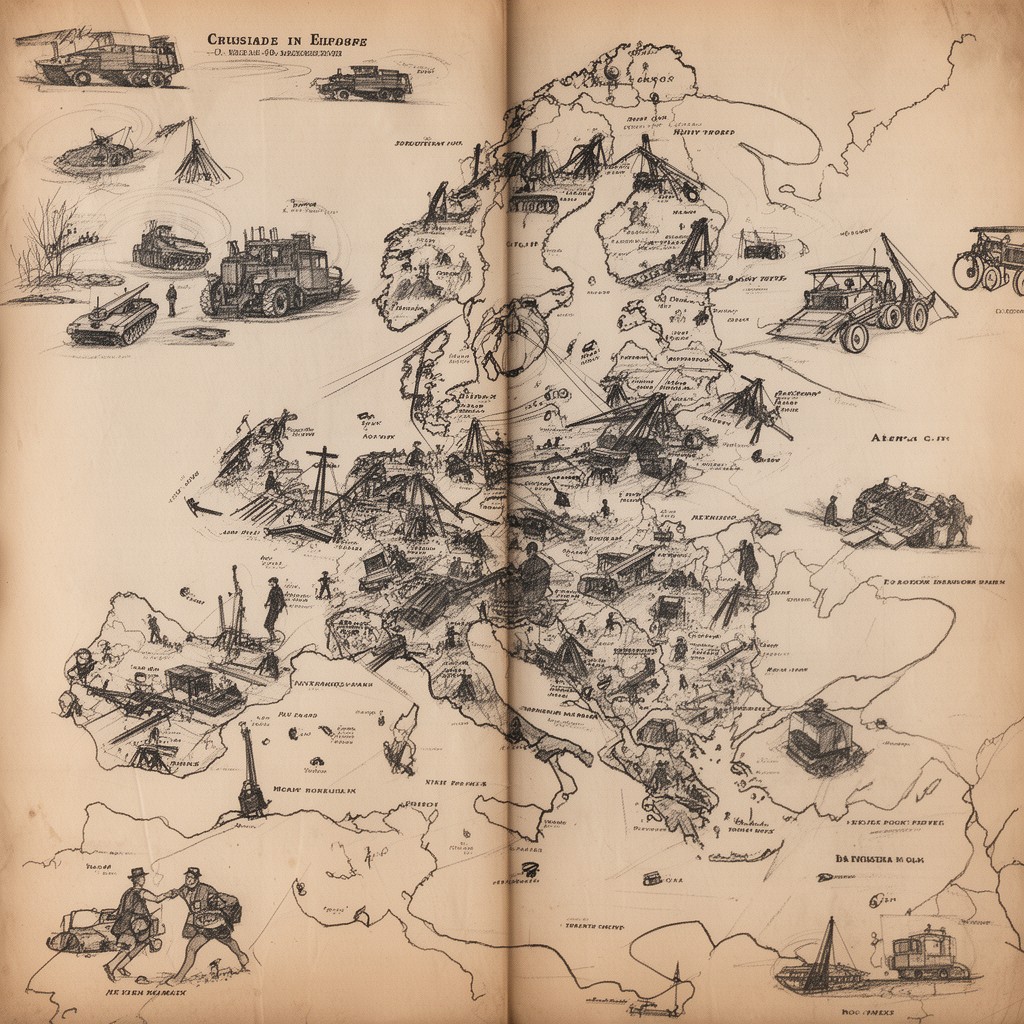 AI-generated illustration of Crusade in Europe