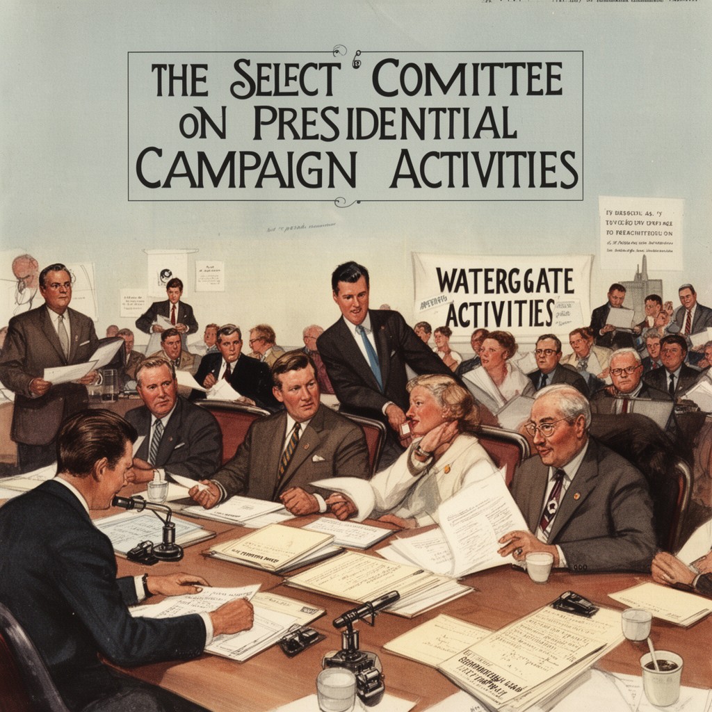 AI-generated illustration of Select Committee on Presidential Campaign Activities