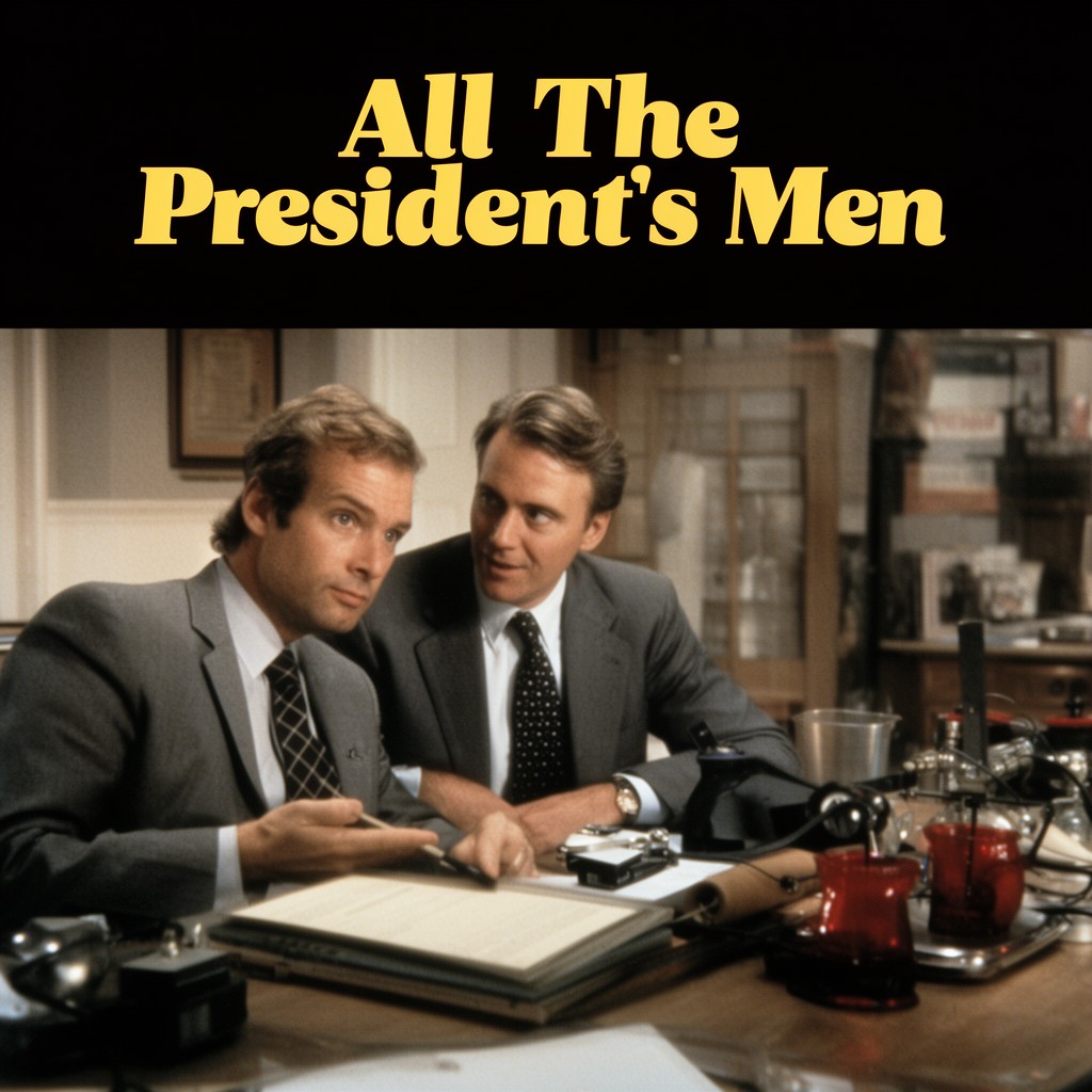 AI-generated illustration of film "All the President’s Men"