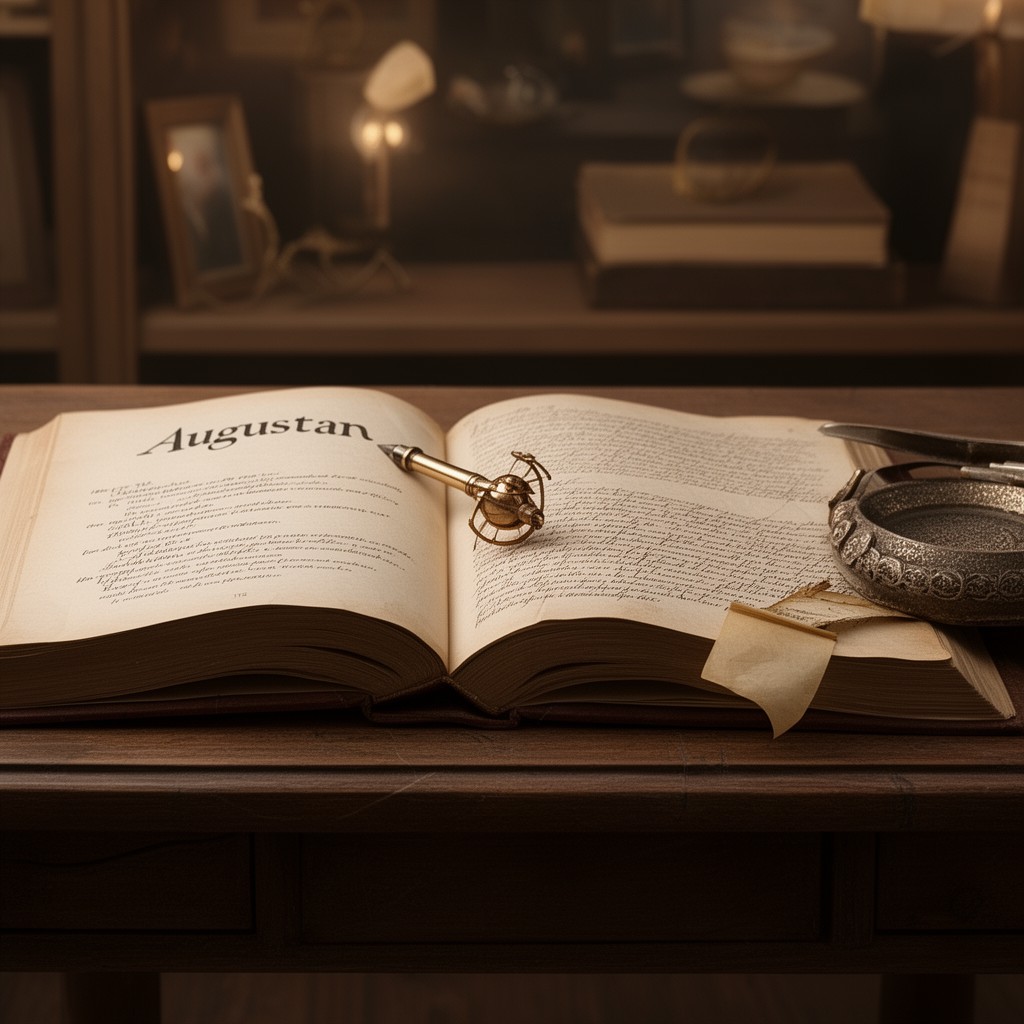 AI-generated illustration of Augustan literature