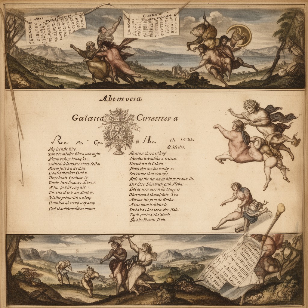 AI-generated illustration of Acis and Galatea (libretto)