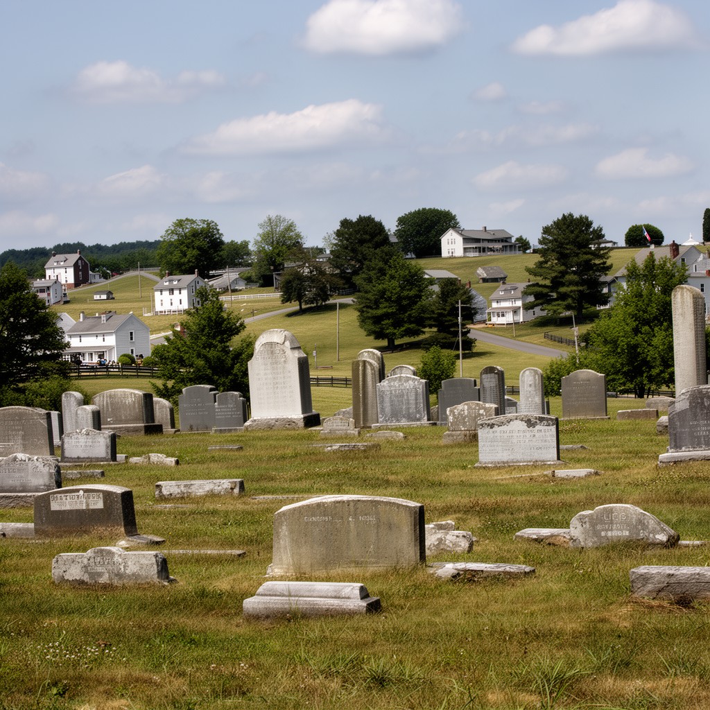 AI-generated illustration of Gettysburg, Pennsylvania, United States