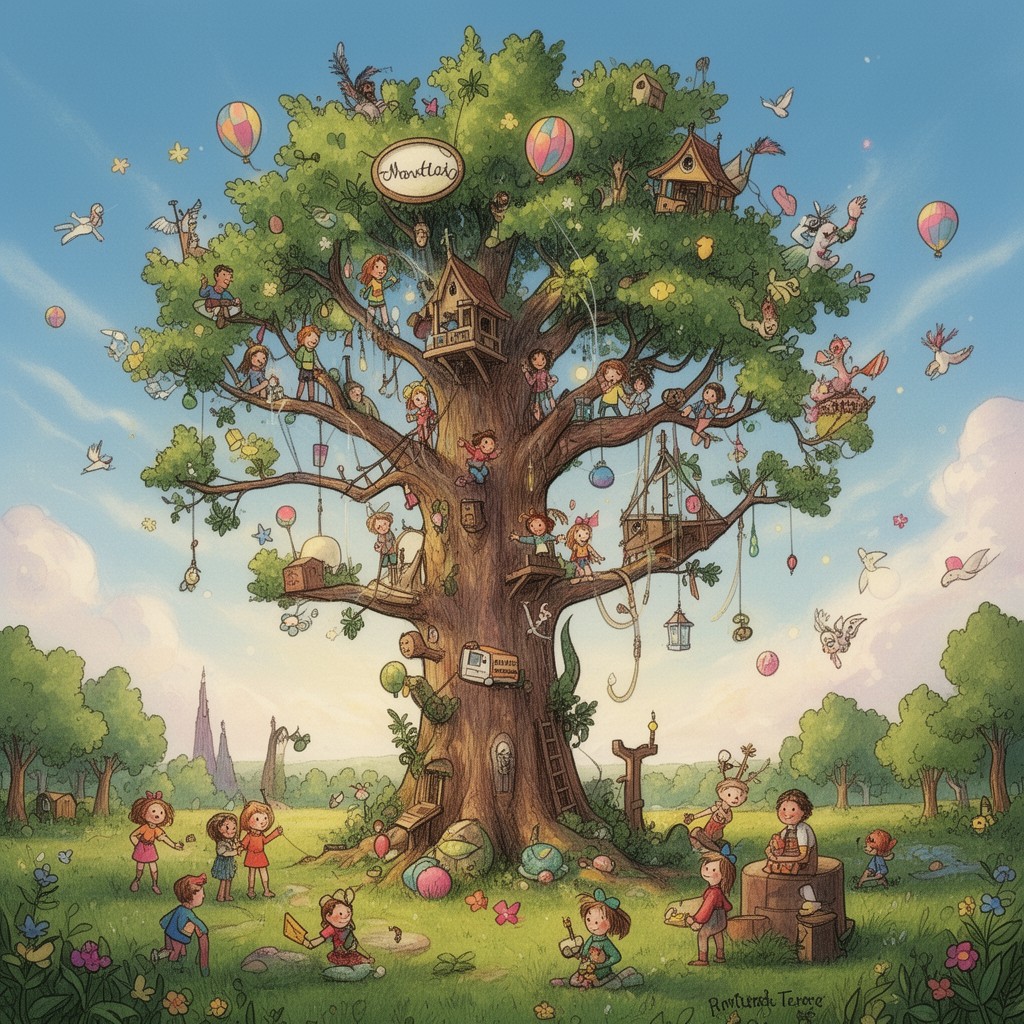 AI-generated illustration of The Magic Faraway Tree