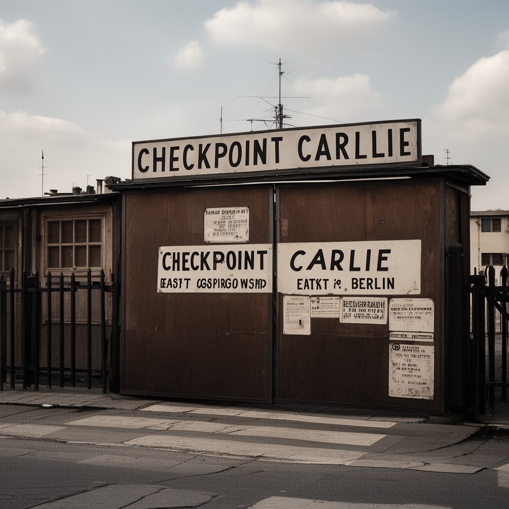 AI-generated illustration of Checkpoint Charlie
