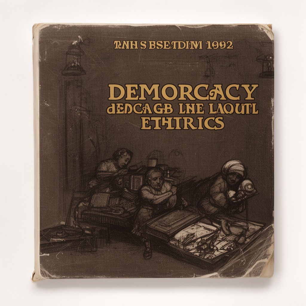 AI-generated illustration of Democracy and Social Ethics