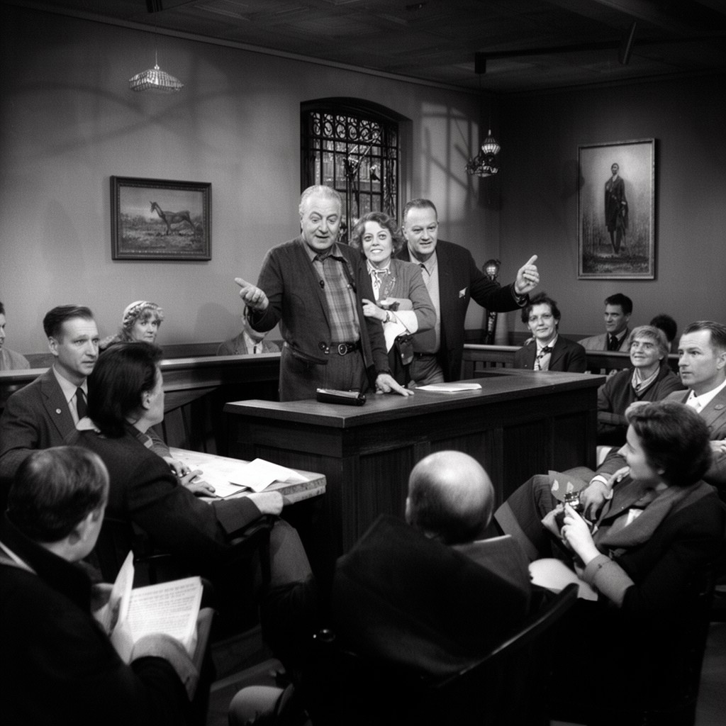 AI-generated illustration of 1960 film "Inherit the Wind"