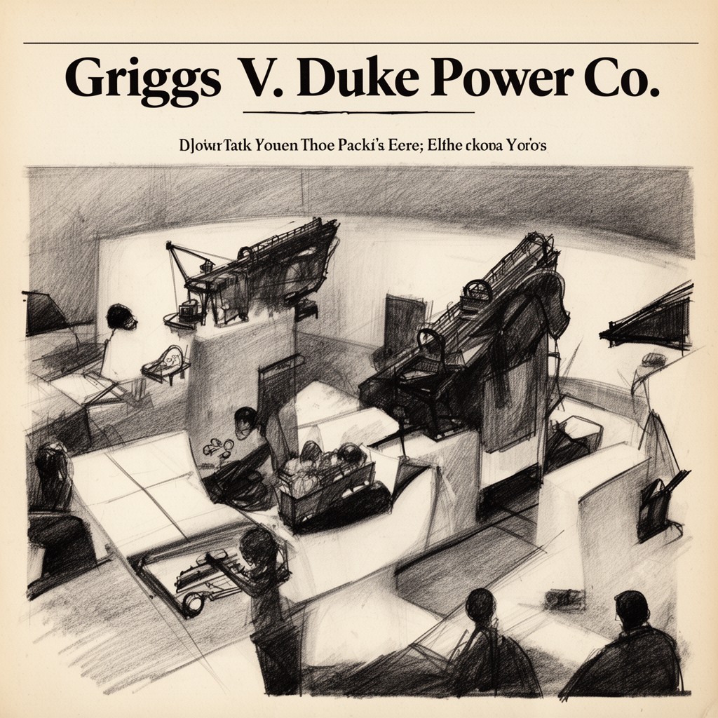 AI-generated illustration of Griggs v. Duke Power Co.