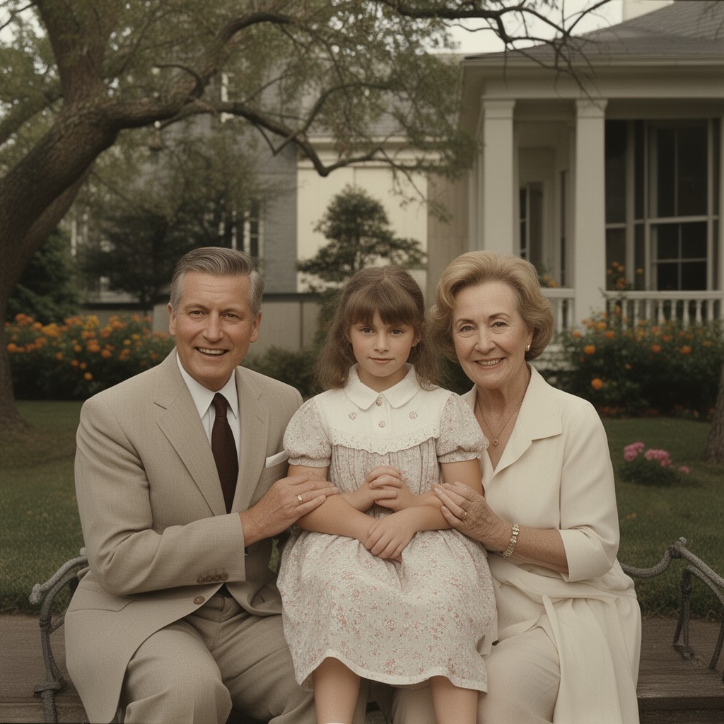 AI-generated illustration of Wallace family