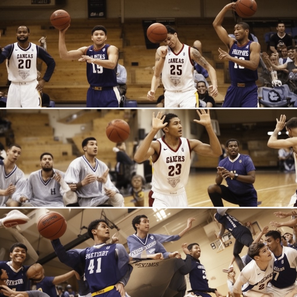 AI-generated illustration of Ivy League men’s basketball