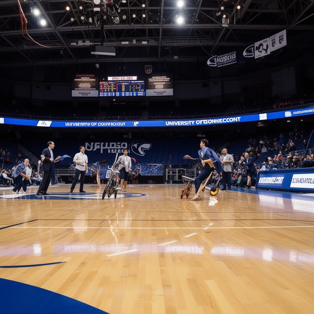 AI-generated illustration of University of Connecticut Huskies athletics