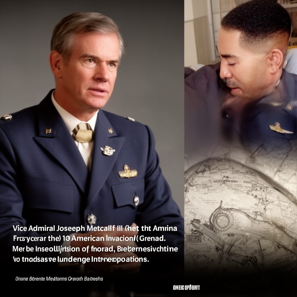 AI-generated illustration of Vice Admiral Joseph Metcalf III