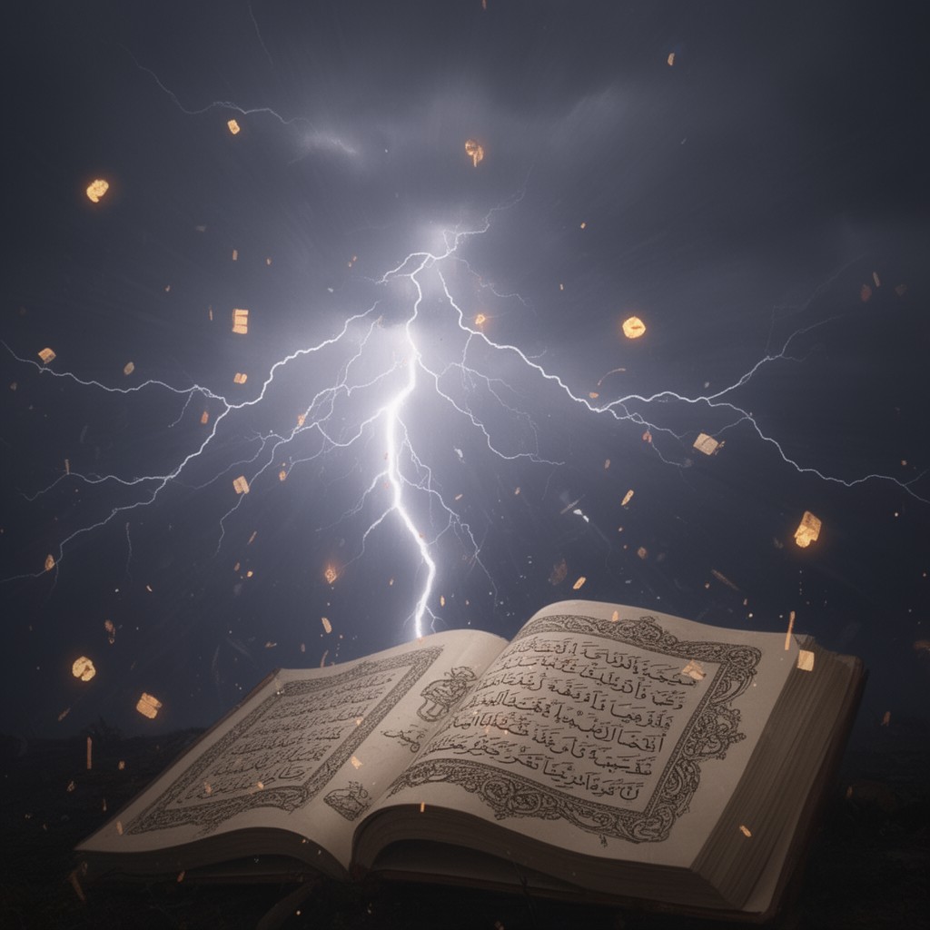 AI-generated illustration of Surah Ar-Ra'd