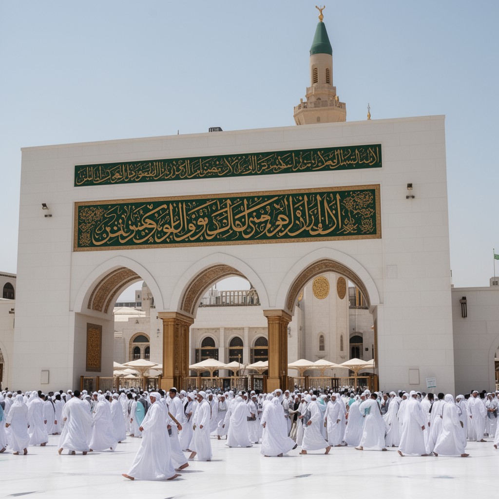 AI-generated illustration of King Abdulaziz Gate