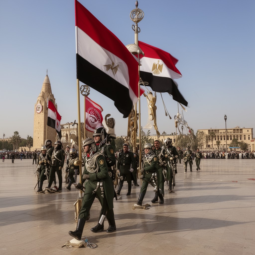 AI-generated illustration of Egyptian Republican Guard