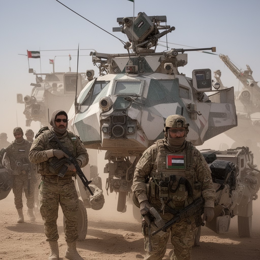 AI-generated illustration of United Arab Emirates Armed Forces