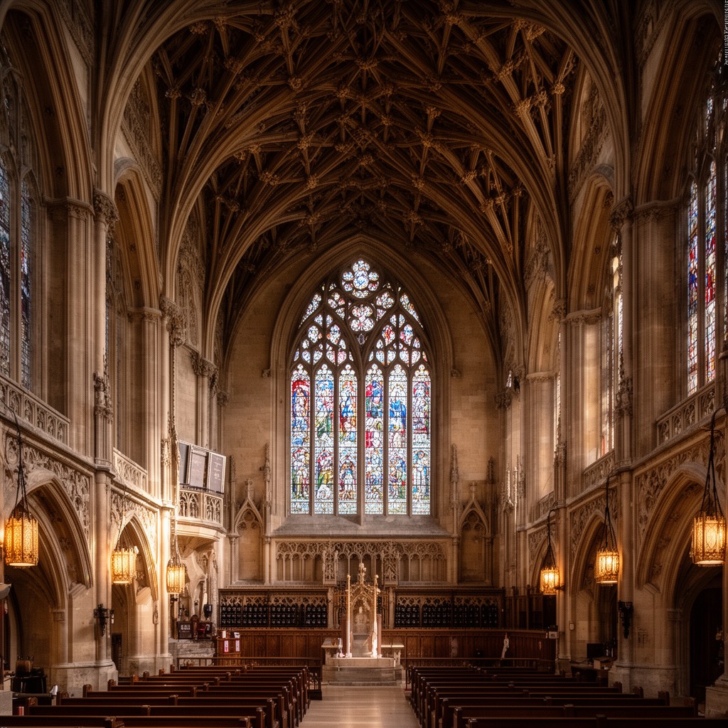 AI-generated illustration of King's College Chapel