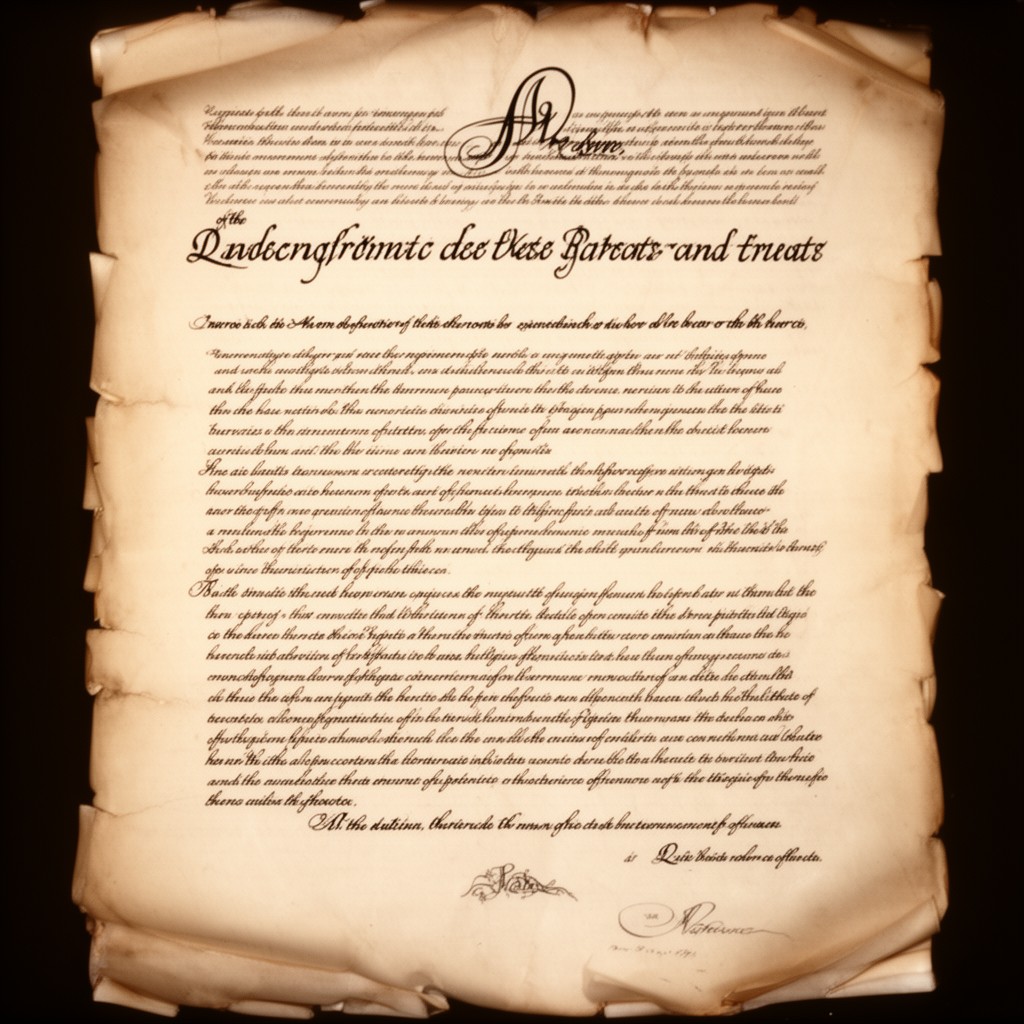 AI-generated illustration of American Declaration of the Rights and Duties of Man
