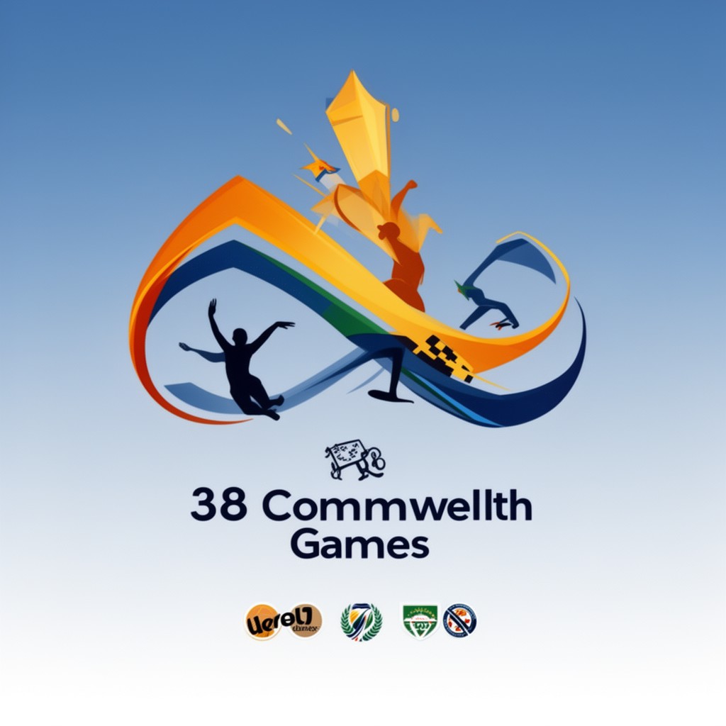 AI-generated illustration of 2018 Commonwealth Games