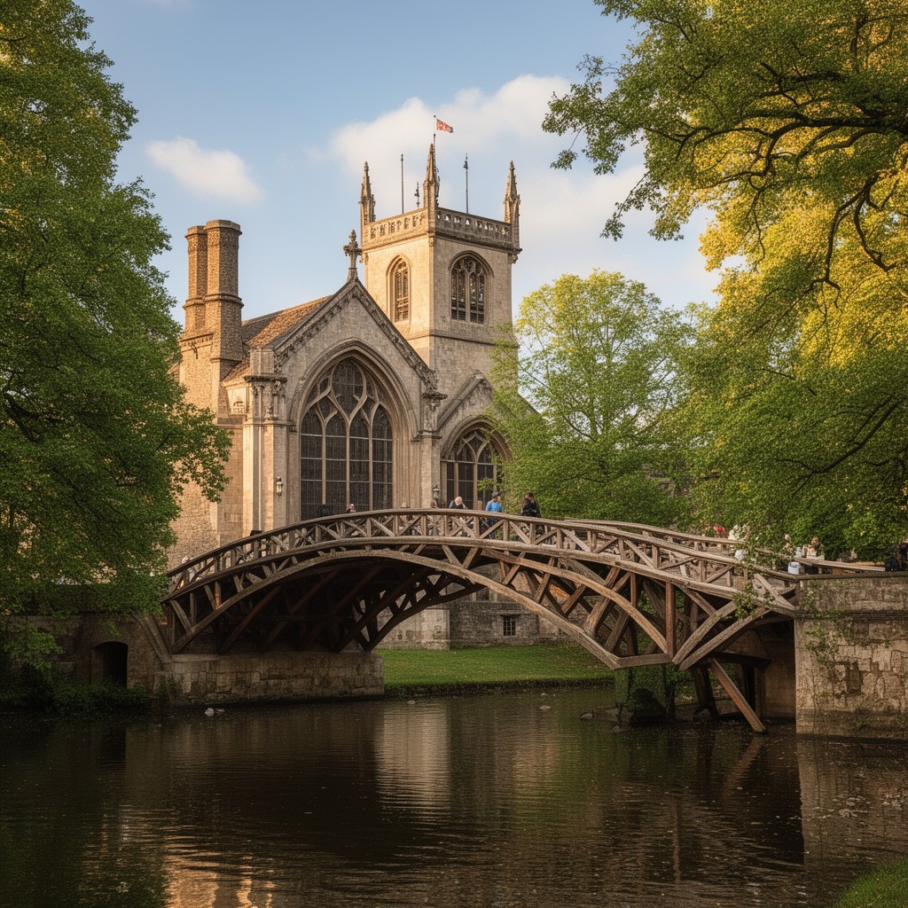 AI-generated illustration of Mathematical Bridge