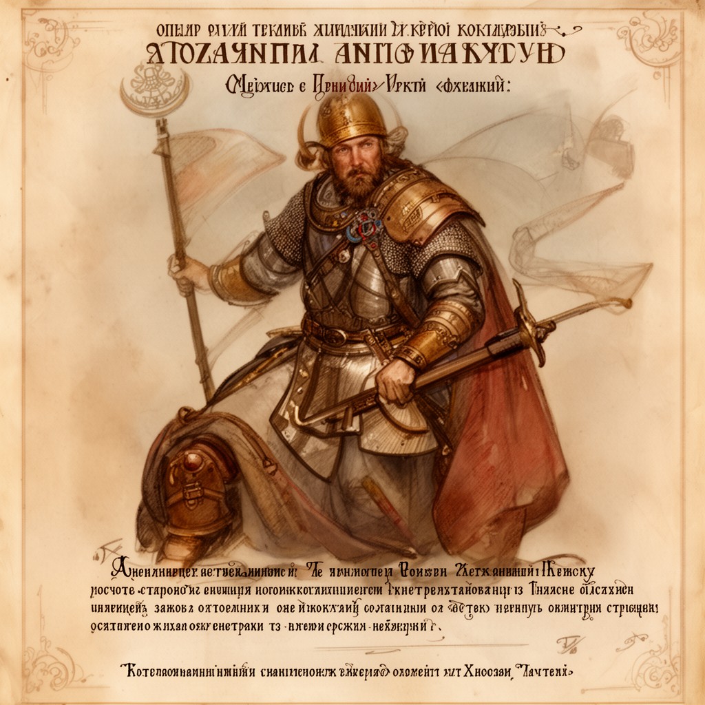 AI-generated illustration of Alexander Nevsky