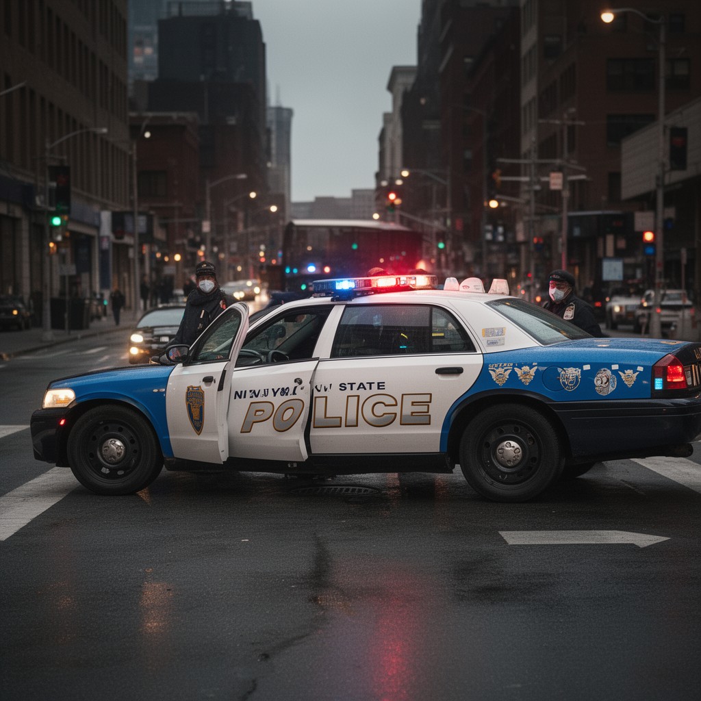 AI-generated illustration of New York State Police