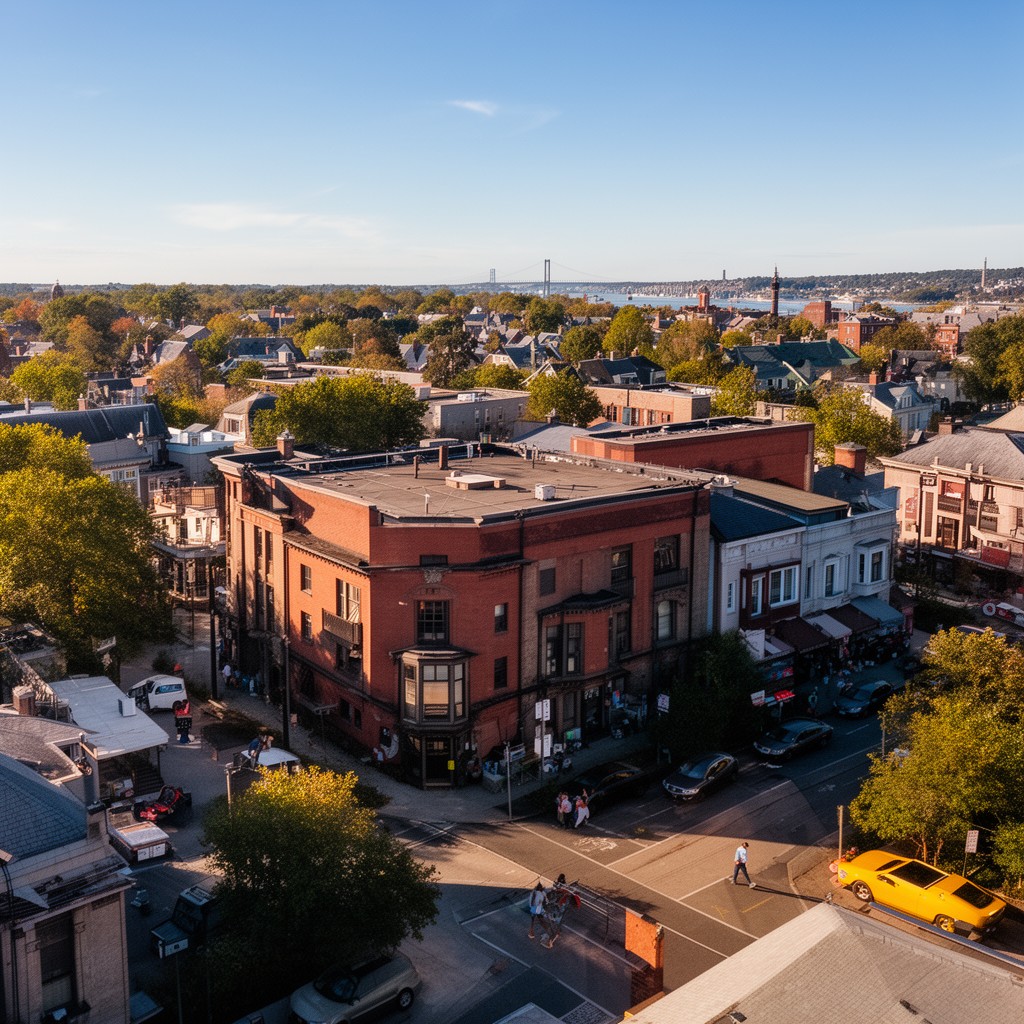 AI-generated illustration of Rockville Centre, New York, United States