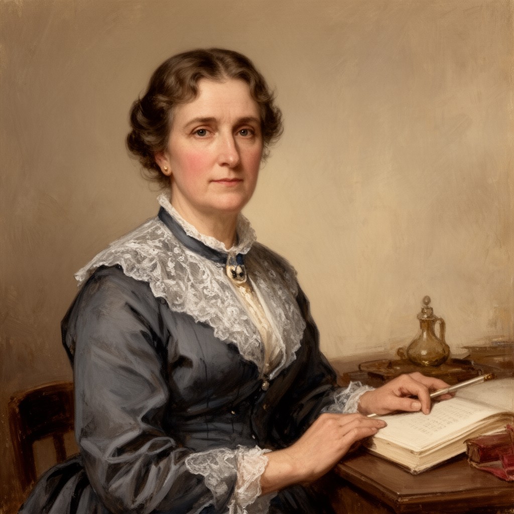 AI-generated illustration of Mary Baker Eddy