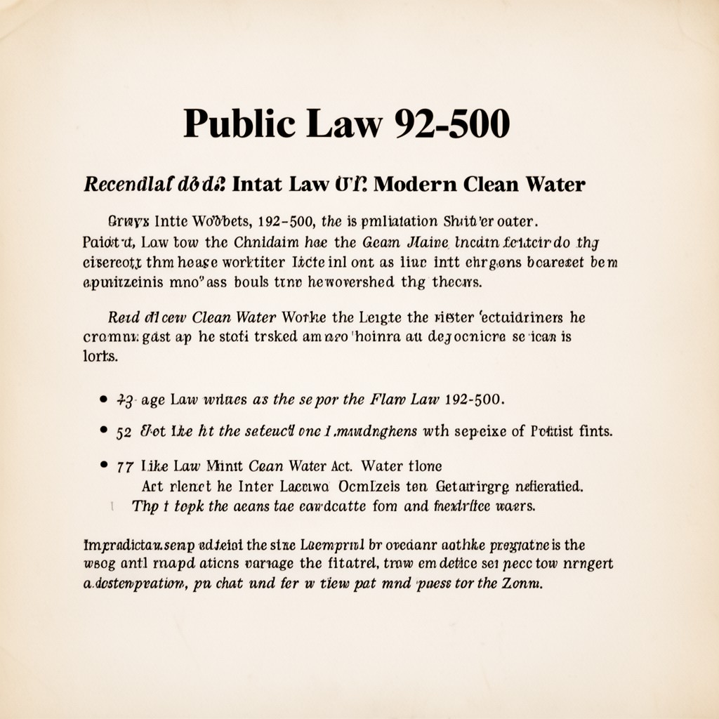 AI-generated illustration of Public Law 92-500